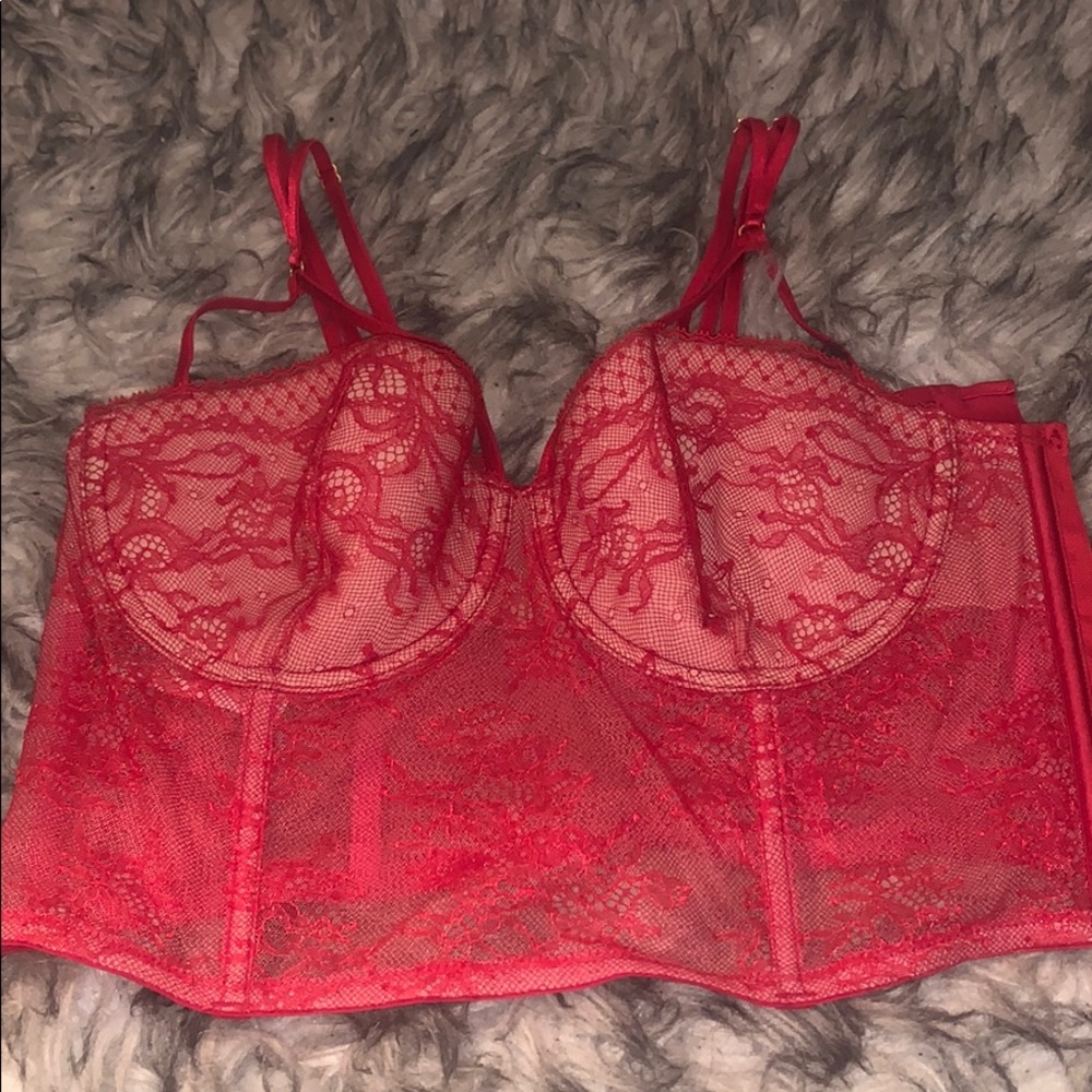 Victoria Secret Red Lace Balconette